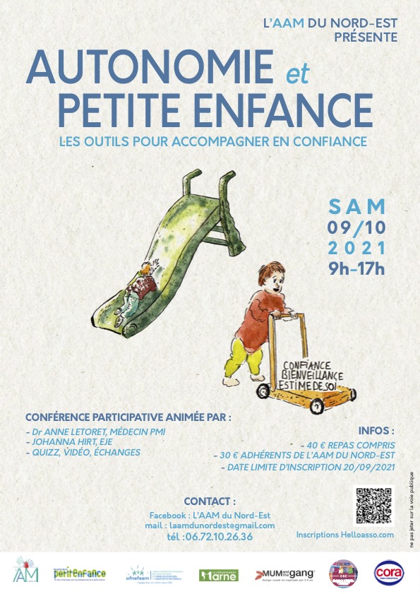 Affiche conference Autonomie et Petite Enfance 09 OCTOBRE 2021